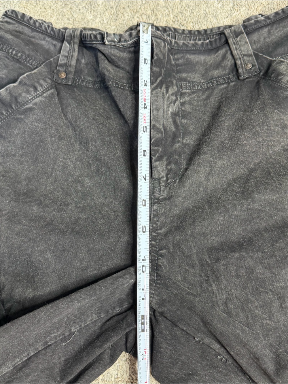 Free People Can't Compare Slouch Pants Large Washed Black cargo grunge urban - Picture 10 of 12